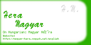 hera magyar business card